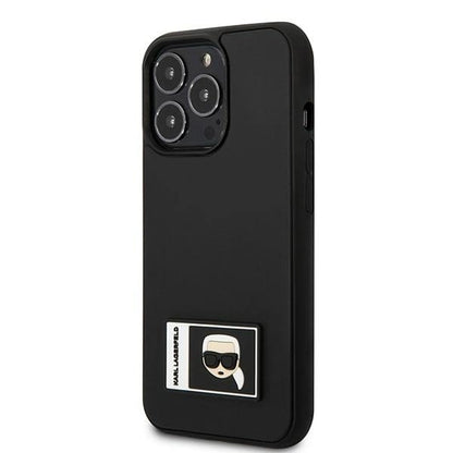 Karl Lagerfeld KLHCP13L3DKPK iPhone 13 Pro / 13 6,1" czarny/black hardcase Ikonik Patch_1