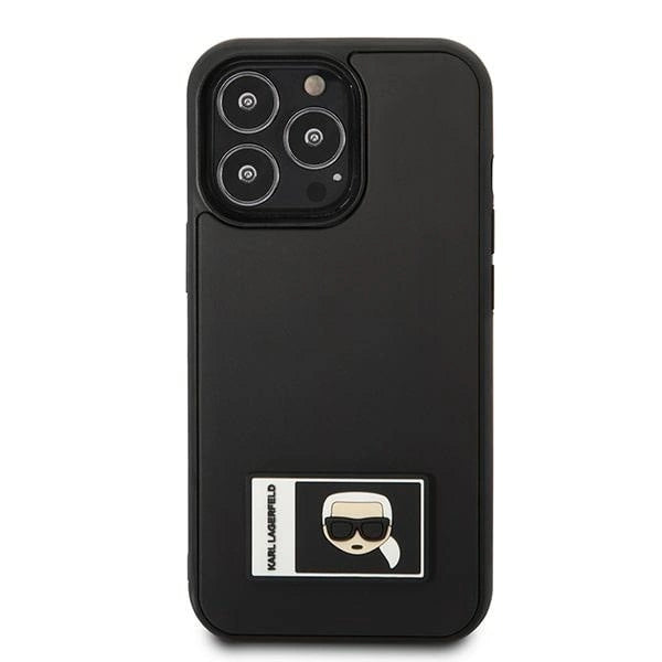 Karl Lagerfeld KLHCP13L3DKPK iPhone 13 Pro / 13 6,1" czarny/black hardcase Ikonik Patch_2