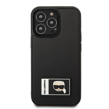 Karl Lagerfeld KLHCP13L3DKPK iPhone 13 Pro / 13 6,1" czarny/black hardcase Ikonik Patch_2