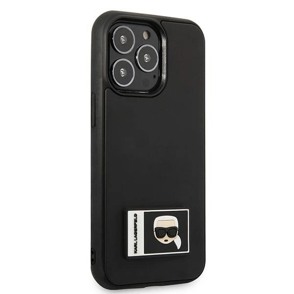 Karl Lagerfeld KLHCP13L3DKPK iPhone 13 Pro / 13 6,1" czarny/black hardcase Ikonik Patch_3
