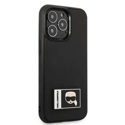 Karl Lagerfeld KLHCP13L3DKPK iPhone 13 Pro / 13 6,1" czarny/black hardcase Ikonik Patch_3