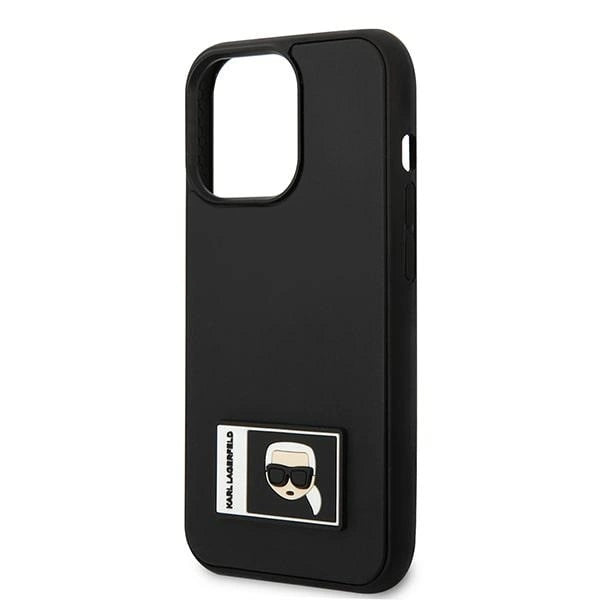 Karl Lagerfeld KLHCP13L3DKPK iPhone 13 Pro / 13 6,1" czarny/black hardcase Ikonik Patch_5