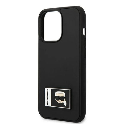 Karl Lagerfeld KLHCP13L3DKPK iPhone 13 Pro / 13 6,1" czarny/black hardcase Ikonik Patch_5