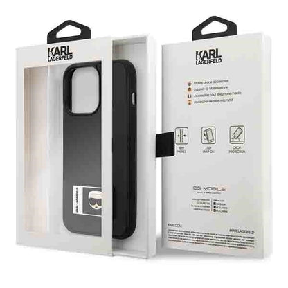 Karl Lagerfeld KLHCP13L3DKPK iPhone 13 Pro / 13 6,1" czarny/black hardcase Ikonik Patch_7