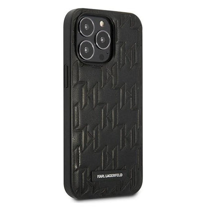 Karl Lagerfeld KLHCP13LMNMP1K iPhone 13 Pro / 13 6.1 "hardcase black / black Monogram Plaque_3