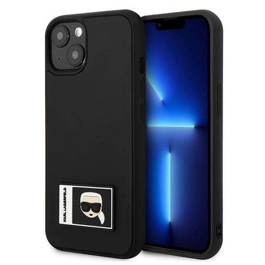 Karl Lagerfeld KLHCP13M3DKPK iPhone 13 6,1" czarny/black hardcase Ikonik Patch_0