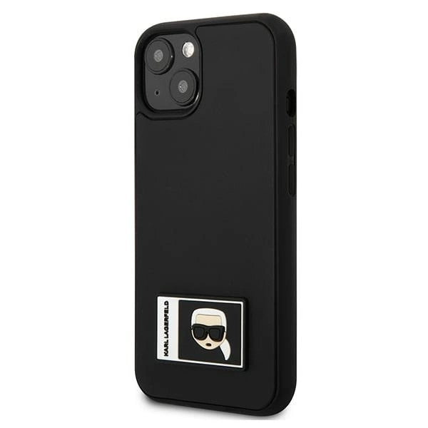 Karl Lagerfeld KLHCP13M3DKPK iPhone 13 6,1" czarny/black hardcase Ikonik Patch_1