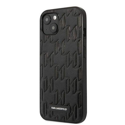 Karl Lagerfeld KLHCP13SMNMP1K iPhone 13 mini 5,4 "hardcase black / black Monogram Plaque_0