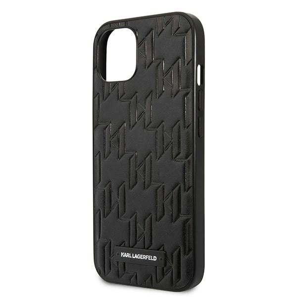 Karl Lagerfeld KLHCP13SMNMP1K iPhone 13 mini 5,4 "hardcase black / black Monogram Plaque_4