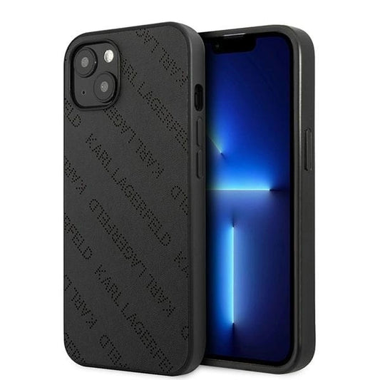 Karl Lagerfeld KLHCP13SPTLK iPhone 13 mini 5,4 "hardcase black / black Perforated Allover_0