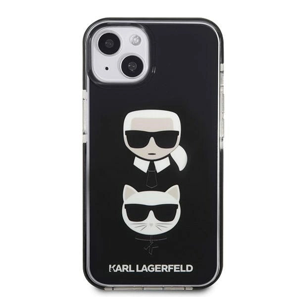 Karl Lagerfeld KLHCP13STPE2TK iPhone 13 mini 5,4 "hardcase black / black Karl &amp; Choupette Head_2