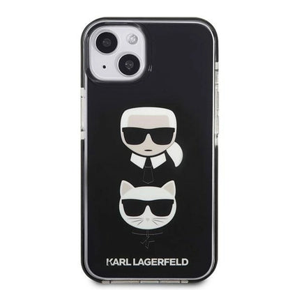 Karl Lagerfeld KLHCP13STPE2TK iPhone 13 mini 5,4 "hardcase black / black Karl &amp; Choupette Head_2