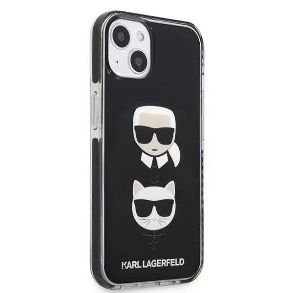 Karl Lagerfeld KLHCP13STPE2TK iPhone 13 mini 5,4 "hardcase black / black Karl &amp; Choupette Head_3