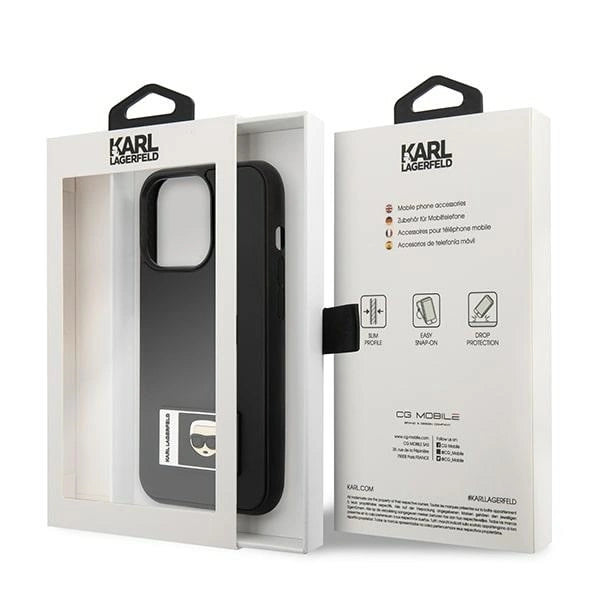 Karl Lagerfeld KLHCP13X3DKPK iPhone 13 Pro Max 6,7" czarny/black hardcase Ikonik Patch_7