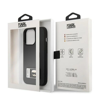 Karl Lagerfeld KLHCP13X3DKPK iPhone 13 Pro Max 6,7" czarny/black hardcase Ikonik Patch_7