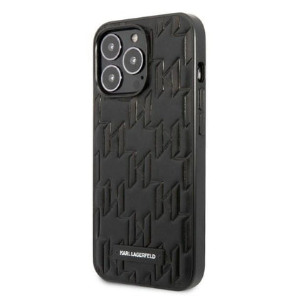 Karl Lagerfeld KLHCP13XMNMP1K iPhone 13 Pro Max 6,7" hardcase czarny/black Monogram Plaque_1