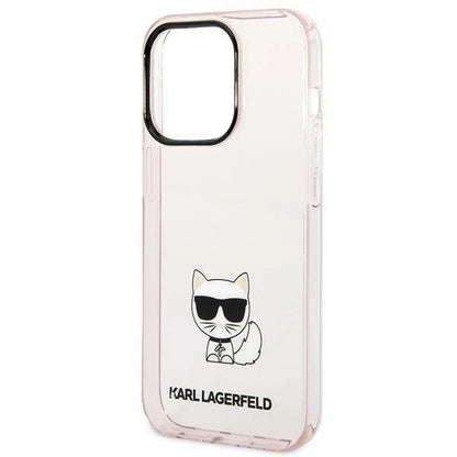 Karl Lagerfeld KLHCP14LCTTRI iPhone 14 Pro 6.1 "hardcase pink / pink Transparent Choupette Body_5