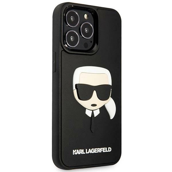 Karl Lagerfeld KLHCP14LKH3DBK iPhone 14 Pro 6.1 "black / black hardcase 3D Rubber Karl`s Head_3