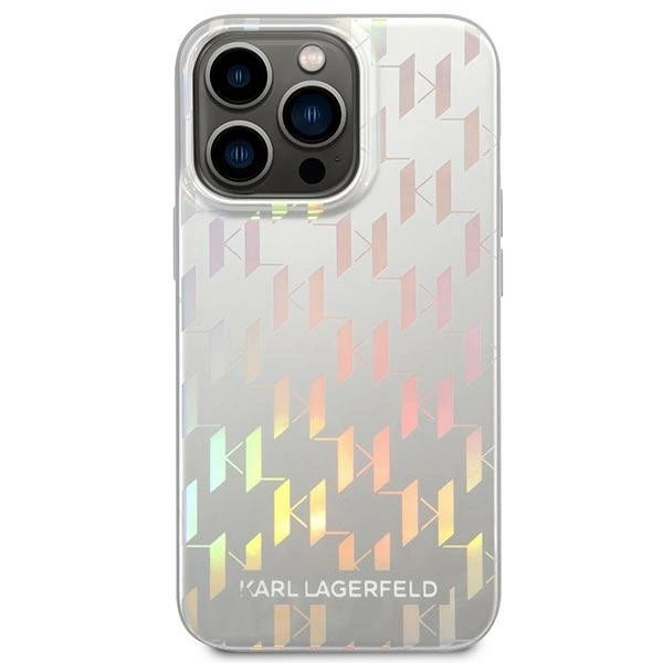 Karl Lagerfeld KLHCP14LLGMMSV3 iPhone 14 Pro 6.1 "hardcase silver / silver Monogram Iridescent_1