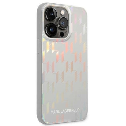 Karl Lagerfeld KLHCP14LLGMMSV3 iPhone 14 Pro 6.1 "hardcase silver / silver Monogram Iridescent_2