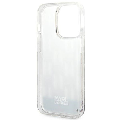Karl Lagerfeld KLHCP14LLMNMS iPhone 14 Pro 6.1 "hardcase silver / silver Liquid Glitter Monogram_6