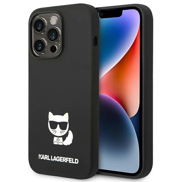 Karl Lagerfeld KLHCP14LSLCTBK iPhone 14 Pro 6.1 "hardcase black / black Silicone Choupette Body_0
