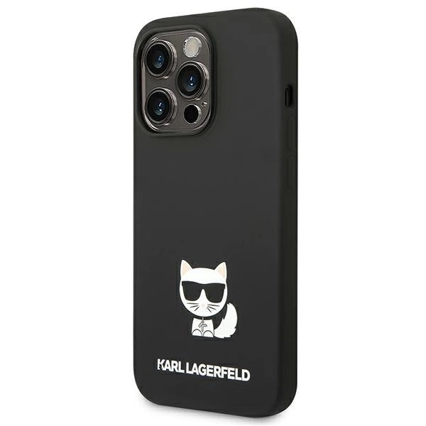 Karl Lagerfeld KLHCP14LSLCTBK iPhone 14 Pro 6.1 "hardcase black / black Silicone Choupette Body_1
