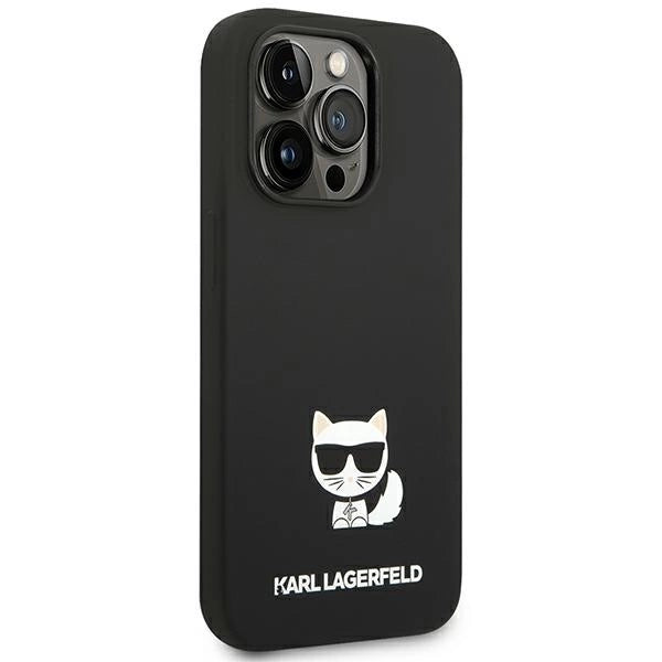 Karl Lagerfeld KLHCP14LSLCTBK iPhone 14 Pro 6.1 "hardcase black / black Silicone Choupette Body_3
