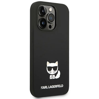 Karl Lagerfeld KLHCP14LSLCTBK iPhone 14 Pro 6.1 "hardcase black / black Silicone Choupette Body_3