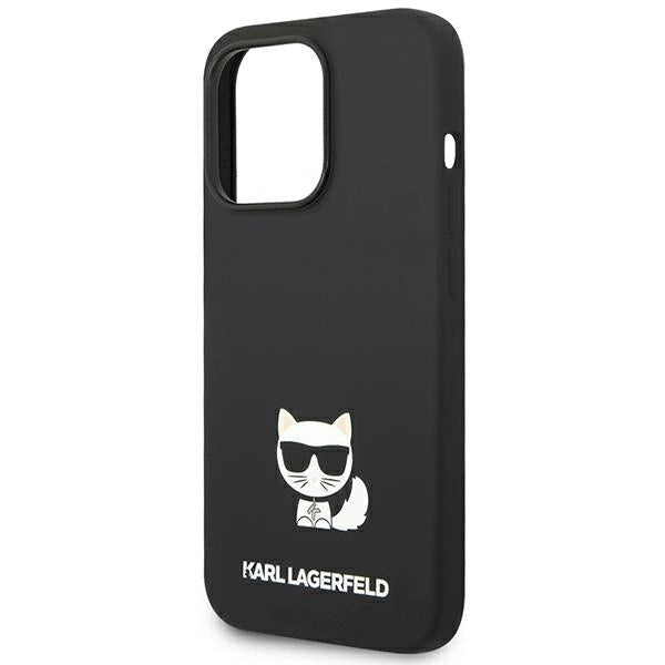 Karl Lagerfeld KLHCP14LSLCTBK iPhone 14 Pro 6.1 "hardcase black / black Silicone Choupette Body_5