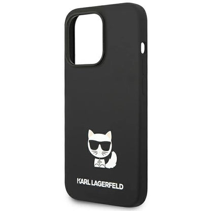 Karl Lagerfeld KLHCP14LSLCTBK iPhone 14 Pro 6.1 "hardcase black / black Silicone Choupette Body_5