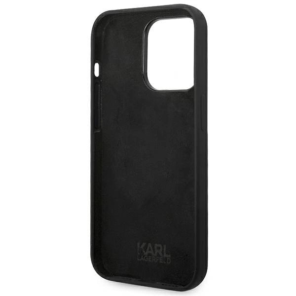 Karl Lagerfeld KLHCP14LSLCTBK iPhone 14 Pro 6.1 "hardcase black / black Silicone Choupette Body_6