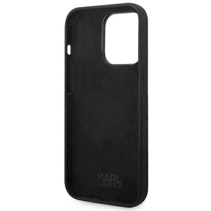 Karl Lagerfeld KLHCP14LSLCTBK iPhone 14 Pro 6.1 "hardcase black / black Silicone Choupette Body_6