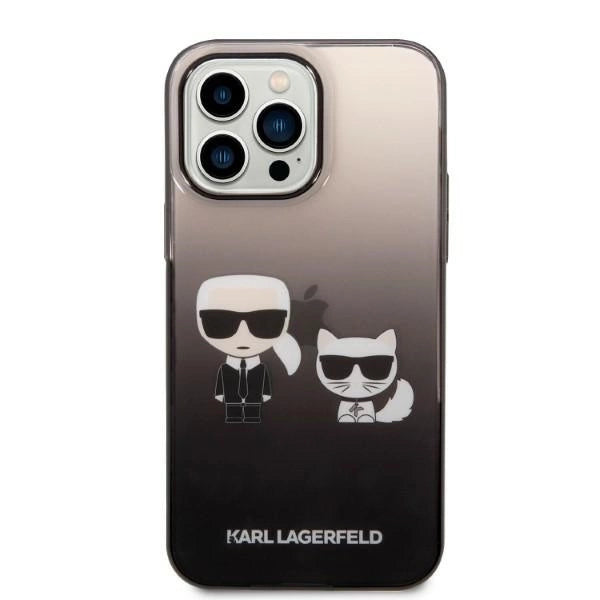 Karl Lagerfeld KLHCP14LTGKCK iPhone 14 Pro 6.1 "hardcase black / black Gradient Ikonik Karl &amp; Choupette_2