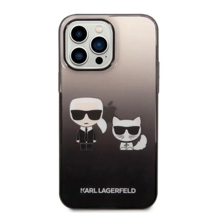 Karl Lagerfeld KLHCP14LTGKCK iPhone 14 Pro 6.1 "hardcase black / black Gradient Ikonik Karl &amp; Choupette_2