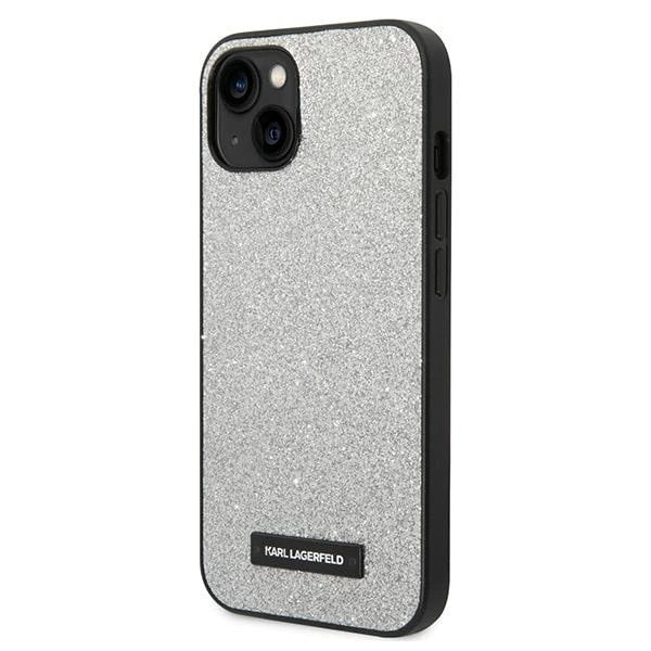 Karl Lagerfeld KLHCP14MG2ELS iPhone 14 Plus 6.7 "hardcase silver / silver Glitter Plaque Logo_1