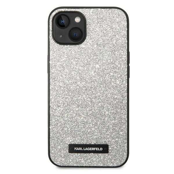 Karl Lagerfeld KLHCP14MG2ELS iPhone 14 Plus 6.7 "hardcase silver / silver Glitter Plaque Logo_2