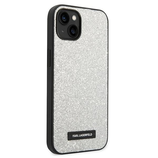 Karl Lagerfeld KLHCP14MG2ELS iPhone 14 Plus 6.7 "hardcase silver / silver Glitter Plaque Logo_3