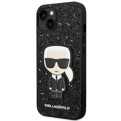 Karl Lagerfeld KLHCP14MGFKPK iPhone 14 Plus 6.7 &quot;hardcase black / black Glitter Flakes Ikonik_1
