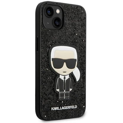 Karl Lagerfeld KLHCP14MGFKPK iPhone 14 Plus 6.7 &quot;hardcase black / black Glitter Flakes Ikonik_3