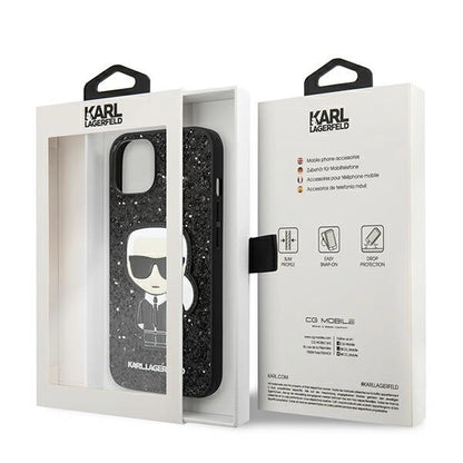 Karl Lagerfeld KLHCP14MGFKPK iPhone 14 Plus 6.7 &quot;hardcase black / black Glitter Flakes Ikonik_7