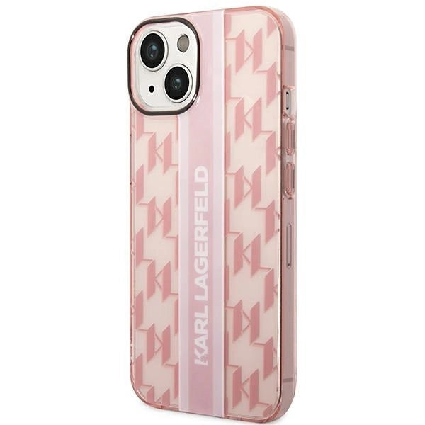 Karl Lagerfeld KLHCP14MHKLSPCP iPhone 14 Plus 6.7 "hardcase pink / pink Mono Vertical Stripe_1