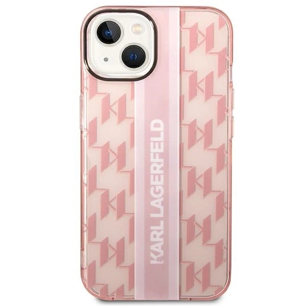 Karl Lagerfeld KLHCP14MHKLSPCP iPhone 14 Plus 6.7 "hardcase pink / pink Mono Vertical Stripe_2