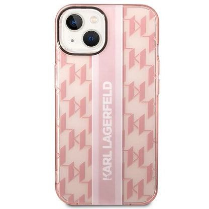Karl Lagerfeld KLHCP14MHKLSPCP iPhone 14 Plus 6.7 "hardcase pink / pink Mono Vertical Stripe_2