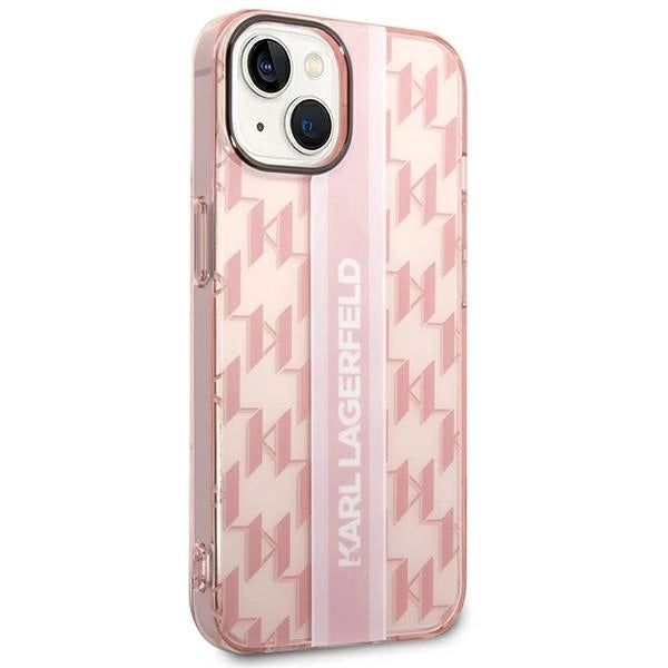 Karl Lagerfeld KLHCP14MHKLSPCP iPhone 14 Plus 6.7 "hardcase pink / pink Mono Vertical Stripe_3