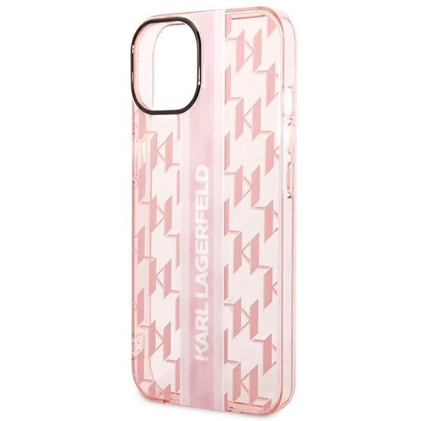Karl Lagerfeld KLHCP14MHKLSPCP iPhone 14 Plus 6.7 "hardcase pink / pink Mono Vertical Stripe_5