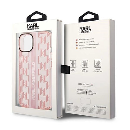 Karl Lagerfeld KLHCP14MHKLSPCP iPhone 14 Plus 6.7 "hardcase pink / pink Mono Vertical Stripe_7