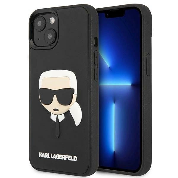 Karl Lagerfeld KLHCP14MKH3DBK iPhone 14 Plus 6.7 "black / black hardcase 3D Rubber Karl's Head_0