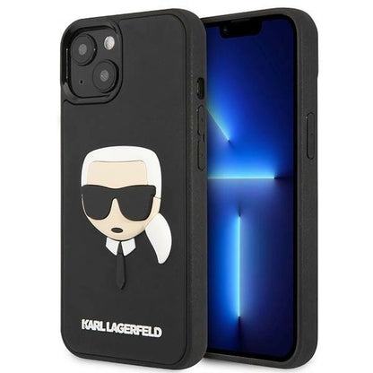 Karl Lagerfeld KLHCP14MKH3DBK iPhone 14 Plus 6.7 "black / black hardcase 3D Rubber Karl's Head_0