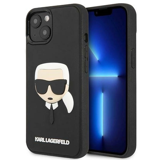 Karl Lagerfeld KLHCP14MKH3DBK iPhone 14 Plus 6.7 "black / black hardcase 3D Rubber Karl's Head_0